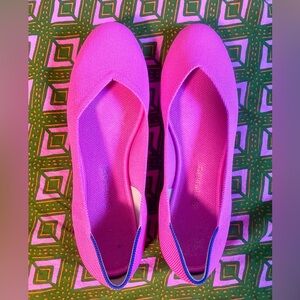 Rothy's The Flat in "Dragon Fruit" Size 10.5